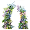 Mori Monet Niujiao Arco Destino Casamento Fundo Casamento Auditório Palco Cor Simulação Flor Beleza Chen Hua Lu Chumbo