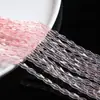 Miçangas Multifacetadas em Formato de Losango, Miçangas de Vidro Coloridas Transparentes, Acessórios de Miçangas Soltas para Brincos Tecidos Feitos à Mão DIY, Franjas