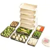 Plato de Frutas, Caja de Almacenamiento Giratoria de Bocadillos de Múltiples Niveles, Mesa de Postres, Plato Multifuncional para Preparación de Alimentos, Plato Lateral para Olla Caliente del Hogar