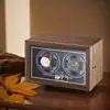 Agitador de relojes vertical para el hogar, doble reloj, enrollador de relojes mecánicos, agitador de relojes automático, puerta lateral con luz ambiental
