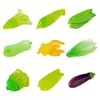 Simulación Verdura Luminosa Pimiento Berenjena Lechuga Casa de Muñecas Decoraciones DIY Accesorios Miniatura Pequeños Adornos