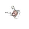 Lindo, dulce, divertido y juguetón anillo de diamantes de conejo, estilo coreano, dulce, femenino, todo en uno, anillo de dedo con apertura de nicho