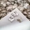 Rhinestones Blancos de Espalda Puntiaguda para Uñas, Deslumbrantes Rhinestones de Vidrio Blancos Transparentes Gruesos Cuadrados Irregulares con Forma de Corazón en Forma de Caramelo de Roca para Decoración de Uñas