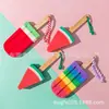 Esponja de Paleta de Caramelo Colorida, Cordón de Bola de Baño con Forma de Paleta de Helado, Esponja Limpiadora para Baño y Lavado de Platos