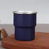 Copo de Camping Externo de Aço Inoxidável 304 Camada Única Portátil Copo de Café para Carro Isolado Copo Degrau Copo de Cerveja Copo Hirundine