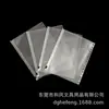 Saco ziplock com furo de cogumelo PP saco para arquivo A4 de folhas soltas página transparente para armazenamento de handbook