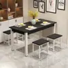 Juego de Mesa y Sillas Comerciales para Comedores, Restaurantes, Restaurantes de Comida Rápida, Puestos de Comida y Tiendas de Snacks; Mesas y Sillas Rectangulares para Comedor