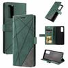 Adecuado para uno más OnePlus9 costura de piel tarjeta prismática Sony Xperia1 funda de cuero para teléfono móvil Nokia 2.4