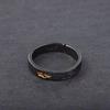 Novo Anel Xiangyun Ins Tendência Anel para Dedo Indicador Masculino e Feminino Par Preto Simples Original Nicho Design Aberto