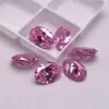 Cabujón de Piedra Preciosa Rosa Ovalado Facetado Forma de Huevo Zircón de Colores Circonita Cúbica Fabricante Mayorista