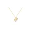 TikTok Full Diamond Little Swan Titanium Steel Colar Mulheres Light Luxury High-end Elegante Clavícula Cadeia Jóias Novo Pingente Jóias