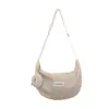 Nueva Bolsa Cruzada de Mujer Estilo Coreano de Moda Gran Capacidad Casual Versátil Bolso de Hombro Estudiante Clase Viajes Cotidianos Bolsa Tipo Dumpling