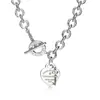 Nuevo Colgante en Forma de Corazón para Abrochar de la Marca T, Varios Estilos de Collares, Modernos y Elegantes, Selección de Influencers Populares, Diseño Clásico, Venta Directa del Fabricante