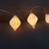 Abajur de Origami Lanterna Dobrável Luz de Fio LED Pingente Decorações de Feriado FSC Podem Mudar de Forma e Padrão