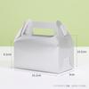 Caja portátil West Point de papel kraft para postres, mousse para hornear, té de la tarde, copos de nieve crujientes