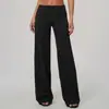 Pantalones Largos Cepillados Transfronterizos con Cintura Plegable, Pantalones Holgados de Pierna Ancha Adelgazantes para Deportes de Carrera al Aire Libre, Pantalones de Pierna Ancha para Mujer 5529