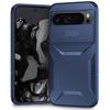 Adecuado para Funda de Teléfono Receptor Google Pixel11Pro, Funda con Ventana Deslizante Pixel10Pro, Cubierta Protectora Anticaídas Pixel9