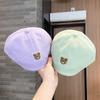 Bebé Primavera y Otoño Lindo Oso Boina Estándar Gorra Retro Personalizada ins Coreano Gorra Infantil de Visera Estilo Extranjero