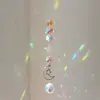 Fornecimento de Origem Transfronteiriço para Tiktok Série Prata de 6 Peças Pingente de Cristal Estrela Lua Jardim Captura de Luz Sino de Vento
