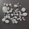 Media Cara Corazón de Melocotón Ovalado Ojo de Caballo Gota de Agua Cuadrado Fondo Plano Parche de Perla Botón Hebilla de Joyería Suministro de Materiales Venta al por Mayor