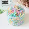 Acessórios de Cabelo Populares para Meninas Atacado 1000 Elásticos de Cabelo Elásticos de Borracha Descartáveis Conjunto Simples de Elásticos Transparentes para Crianças