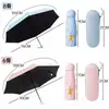 Paraguas Cápsula Paraguas de Sol Impresión de Logo Personalizado Parasol Protección Solar Portátil Compacto de Bolsillo 50% de Descuento Paraguas Doble Uso para Sol y Lluvia