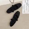 Zapatos Mary Jane de ballet estilo hada, zapatos cuadrados retro para mujer, nuevos zapatos planos Mary Jane de otoño 2026 para mujer