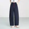 Pantalones de Pierna Ancha de Color Sólido para Mujer, Novedad Primavera 2026 Cintura Alta Adelgazantes Caída Suelta Casual Estilo Guadaña Pantalones Deportivos