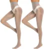 Mismo estilo que en AliExpress: Medias transparentes de importación, pantimedias brillantes para mujer, leggings transparentes de cintura alta 30D, con un ligero brillo