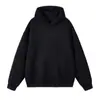 Sudadera con capucha gris estilo americano transfronteriza para hombre, una prenda exterior casual de peso pesado para otoño, con diseño sin bolsillos ni cordones, y corte holgado.