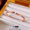 Nuevo Estilo Chino Gota de Aceite Calabaza Doble Pulsera Abierta Pulsera de Diseño Retro Francés Lujo Ligero Nicho Exquisita Joyería de Mano Al por Mayor