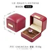 Caja de joyería de PU de lujo con etiqueta dorada, caja para anillos, pulseras, colgantes, collares, caja de almacenamiento de accesorios, joyero, caja de embalaje para joyería