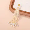 Borla de Cuentas de Arroz Brocado Song Accesorios de Joyería Accesorios para Ensartar Cuentas Hechos a Mano Llavero Semicabado Colgante Decoración de Bolso