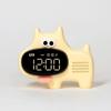 Reloj despertador perro nariz grande, applet de dibujos animados para estudiantes, reloj electrónico digital, regalo para niños, lindo reloj despertador inteligente con función de repetición
