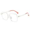 Luz azul anti-luz niños espejo luz plana sin potencia polígono Escuela Primaria estudiantes gafas fabricantes al por mayor espejo cruzado marco grande 2293