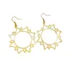 Pendientes Retro Calados de Sol de Venta Caliente Transfronteriza para Mujer, Diseño Único, Pendientes de Moda y Versátiles