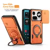 Funda para Nothing Phone4Apro Anillo Celeste Ventana Deslizante Phone4A Soporte Cubierta Protectora Anti-Caída