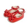 2024 comércio exterior clássico sapatos de bebê arco couro envernizado brilhante princesa sapatos sapatos de criança sapatos de bebê