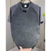 Nueva Camiseta de Manga Corta de Verano para Hombre, Top de Media Manga de Marca de Moda, Estilo Lujoso Ligero de Gama Alta, Camiseta Casual Fresca Holgada