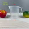 Taza medidora de PC de grado alimenticio de fábrica para tiendas de té de leche, Taza medidora de plástico con escala, Gran capacidad, Múltiples especificaciones, con tapa, Cilindro medidor comercial