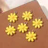 Resina Pequena Flor Estilo Hyuna Margarida Pingente Fresco Chaveiro Acessórios de Bolsa Acessórios A1