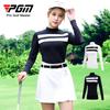 Roupas de Golfe Femininas Pgm Outono e Inverno Camisa Base Roupa Esportiva Conjunto Tops de Manga Longa Look Emagrecedor Feminino