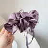 Presilha Banana com Laço de Fita de Cetim, Presilha Vertical para Mulheres, Presilha de Cabelo Reta de Alta Qualidade, Penteadeira para a Parte de Trás da Cabeça, Acessório de Cabelo