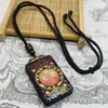 Lembrança Especial de Xizang Sandália de Sândalo Thangka Feito à Mão Bolsa Nove Palácios Bagua Pestilho Vajra Nariz de Elefante Pingente de Chave Colar
