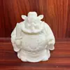 Talla de Fruta de Marfil de Zhong Kui, Adorno para Decoración del Hogar, Decoración para Coche de Oficina, Exhibición de Entrada, Artesanías de Estante Antiguo, Venta al por Mayor de Tallas