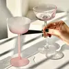 Copa Rosa Estilo Francés, Copa de Cóctel de Alta Gama, Copa para Beber Ligeramente para Damas, Copa de Cristal Especial, Copa de Champaña, Copa Alta de Cristal