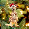 Amazon Nuevo 2026 Navidad Colgante Acrílico Animal Sombrero de Navidad Transfronterizo Decoración Árbol de Navidad Colgante Venta al por Mayor