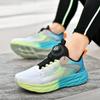 Zapatillas de Correr Shadows para Hombre sin Cordones Malla Transpirable de Verano Zapatilla Amortiguadora Zapatillas de Correr para Adolescentes y Estudiantes con Hebilla Giratoria
