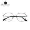 STUDIOMUKU Gafas Muku para Miopía Titanio Puro Polígono Montura Pequeña Gafas Ópticas Gafas Retro para Miopía