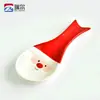 Suministro de fábrica cuchara de cerámica de Papá Noel estante para cucharas de mesa tierra Nube Blanca procesamiento de puntos de pintura artificial personalización